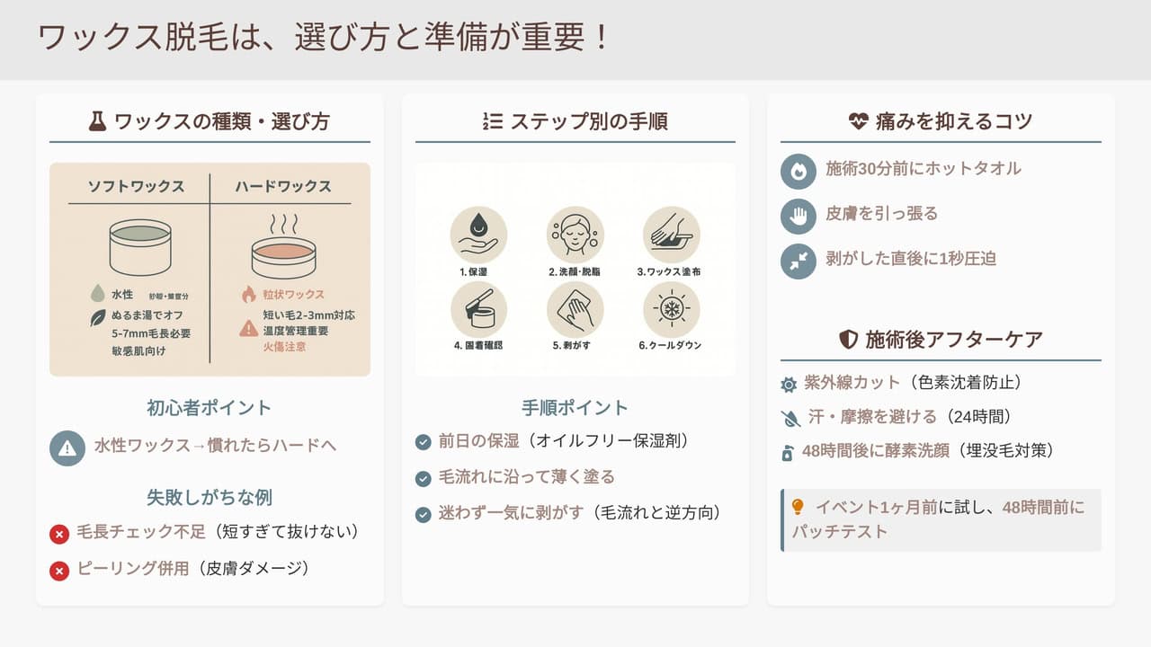 ①鼻毛脱毛ワックス：仕組み・痛み・セルフキット比較