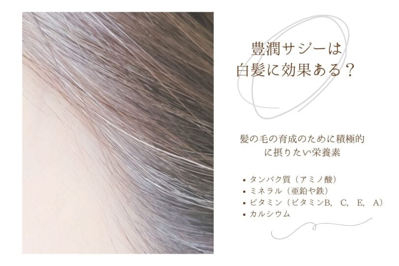 豊潤サジーは白髪に効果ある？