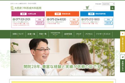 大西美容形成クリニックの外観